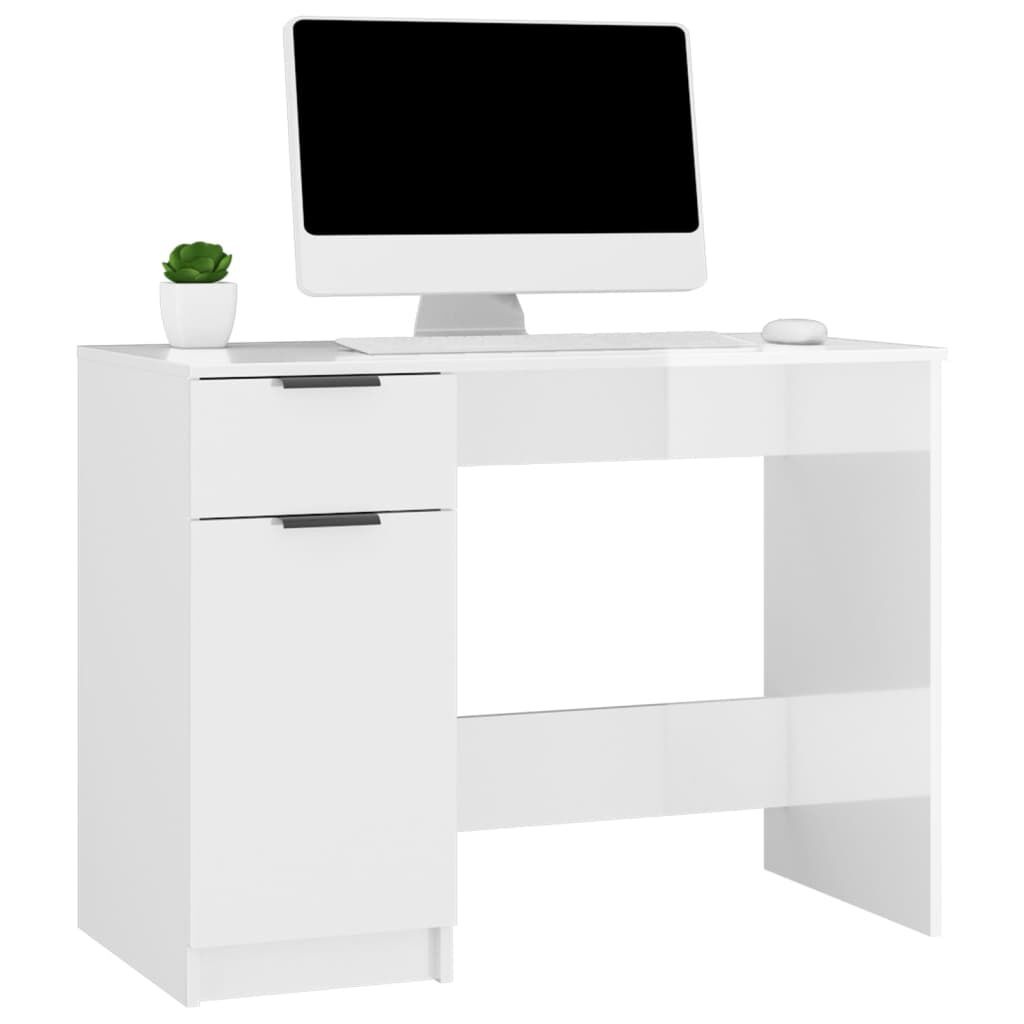 Bureau Hoogglans Wit 100x50 - 40% Korting! (Lijmresten)