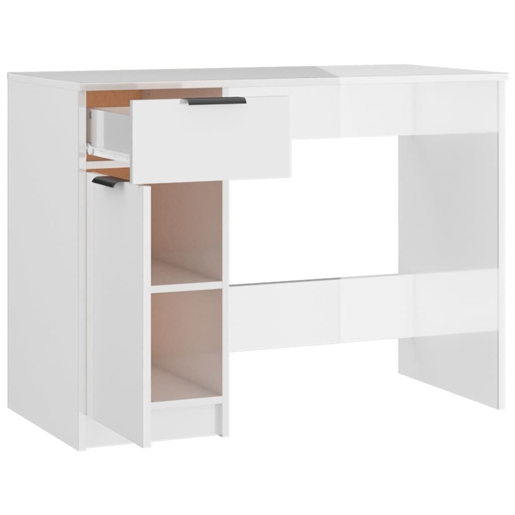 Bureau Hoogglans Wit 100x50 - 40% Korting! (Lijmresten)