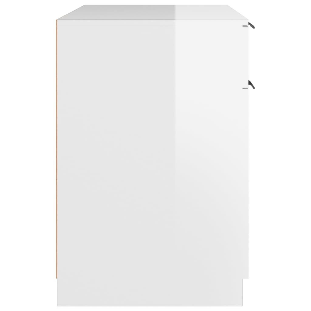 Bureau Hoogglans Wit 100x50 - 40% Korting! (Lijmresten)
