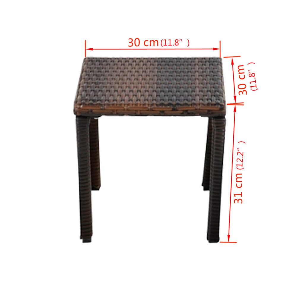 VidaXL Ligbedden met Tafel - Bruin - 60% Korting!