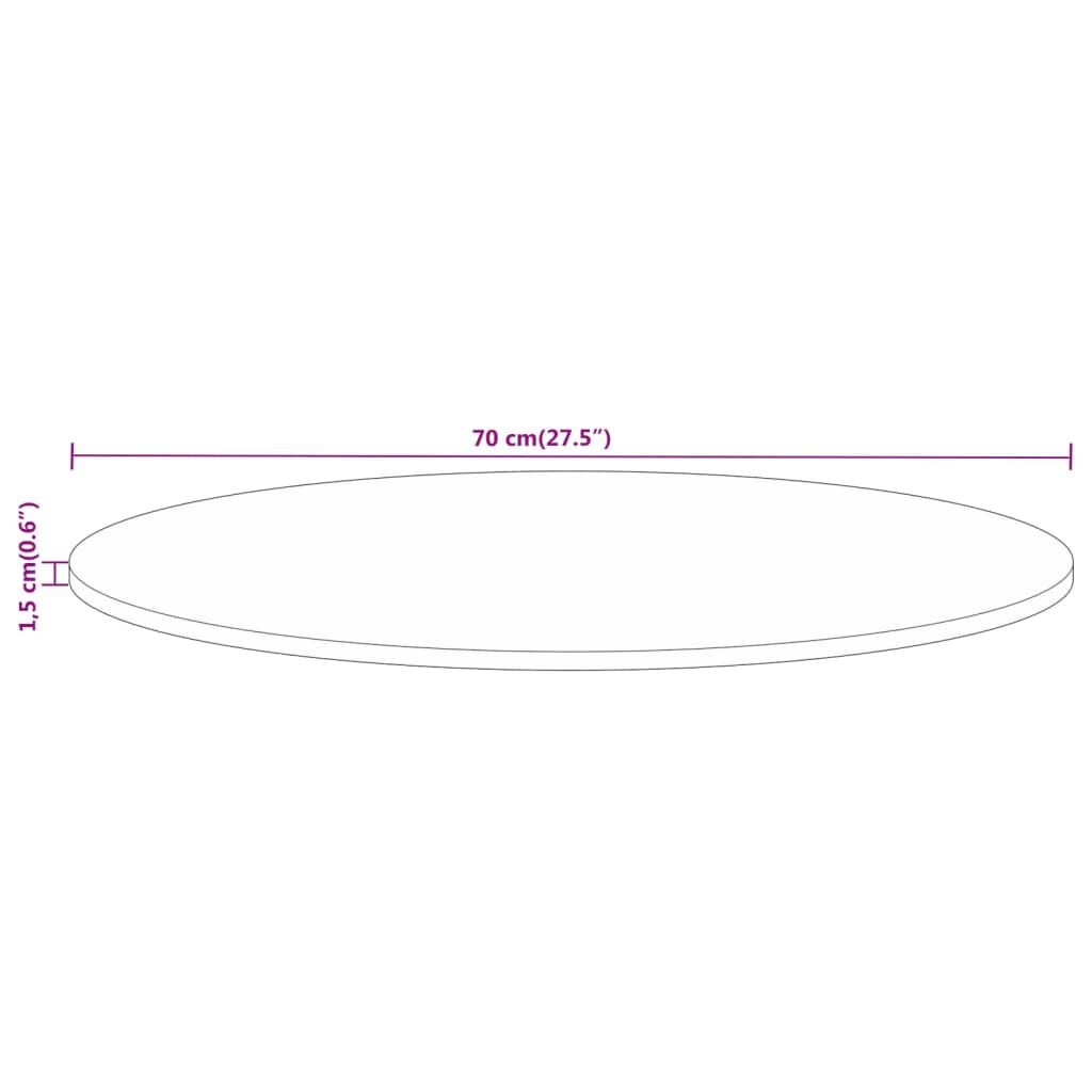Rond Tafelblad Gerecycled Hout Ø70cm - 35% Korting!