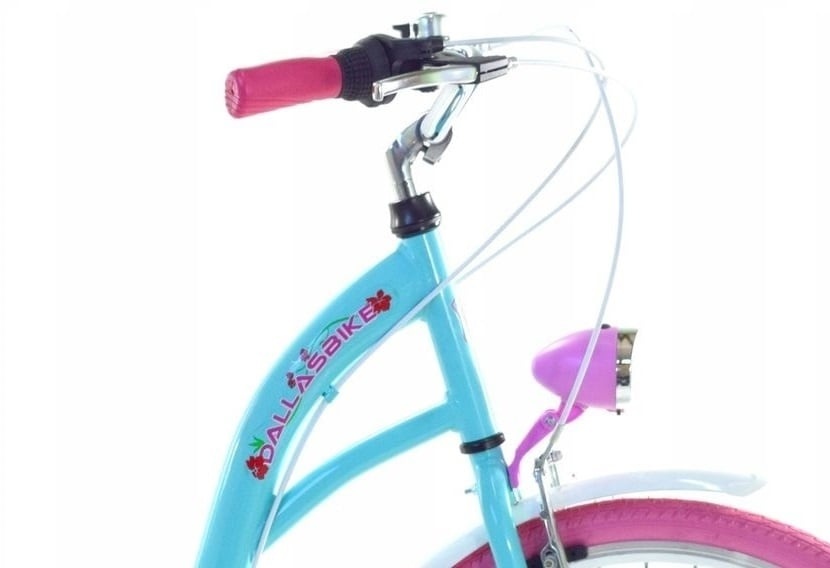 Meisjesfiets - 26 inch - met 7 versnellingen - zeegroen roze
