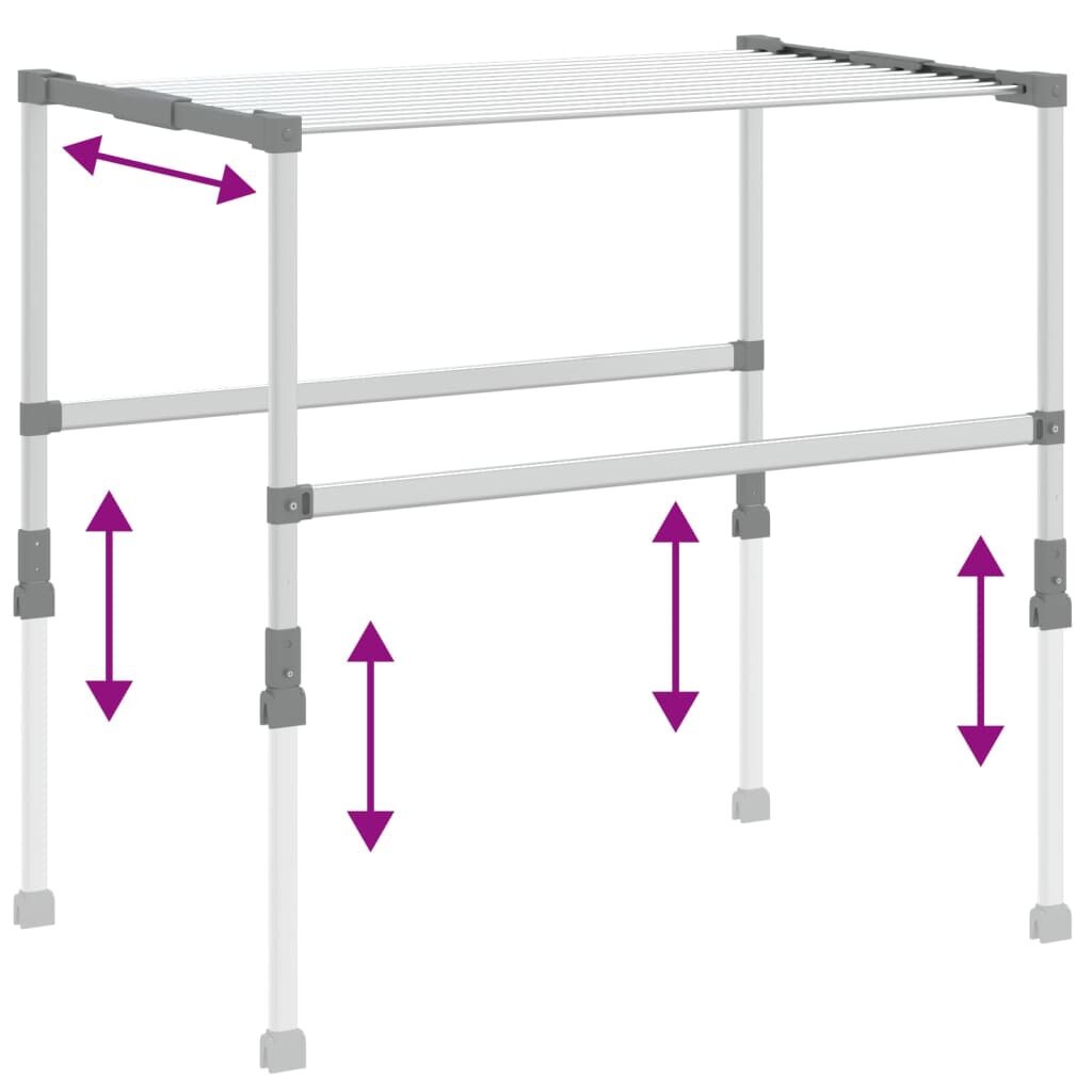 VidaXL Droogrek Aluminium - 83cm - 40% Korting! (Montage Check)