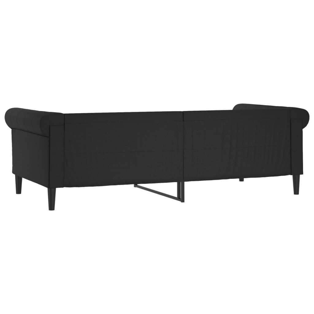 vidaXL Slaapbank Zwart Kunstleer 80x200cm - 60% Korting!