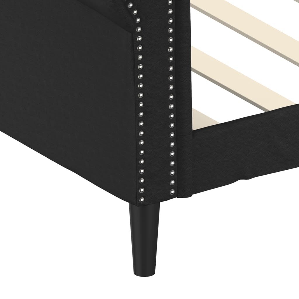 vidaXL Slaapbank Zwart Kunstleer 80x200cm - 60% Korting!
