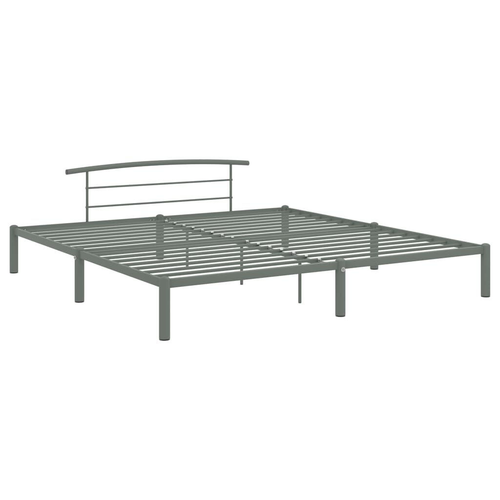 Bedframe Metaal Grijs 180x200 cm - 60% Korting!
