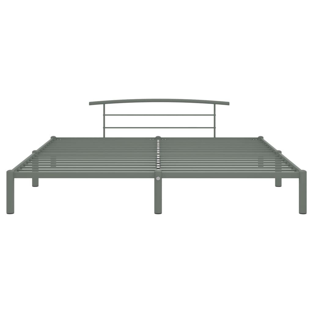 Bedframe Metaal Grijs 180x200 cm - 60% Korting!
