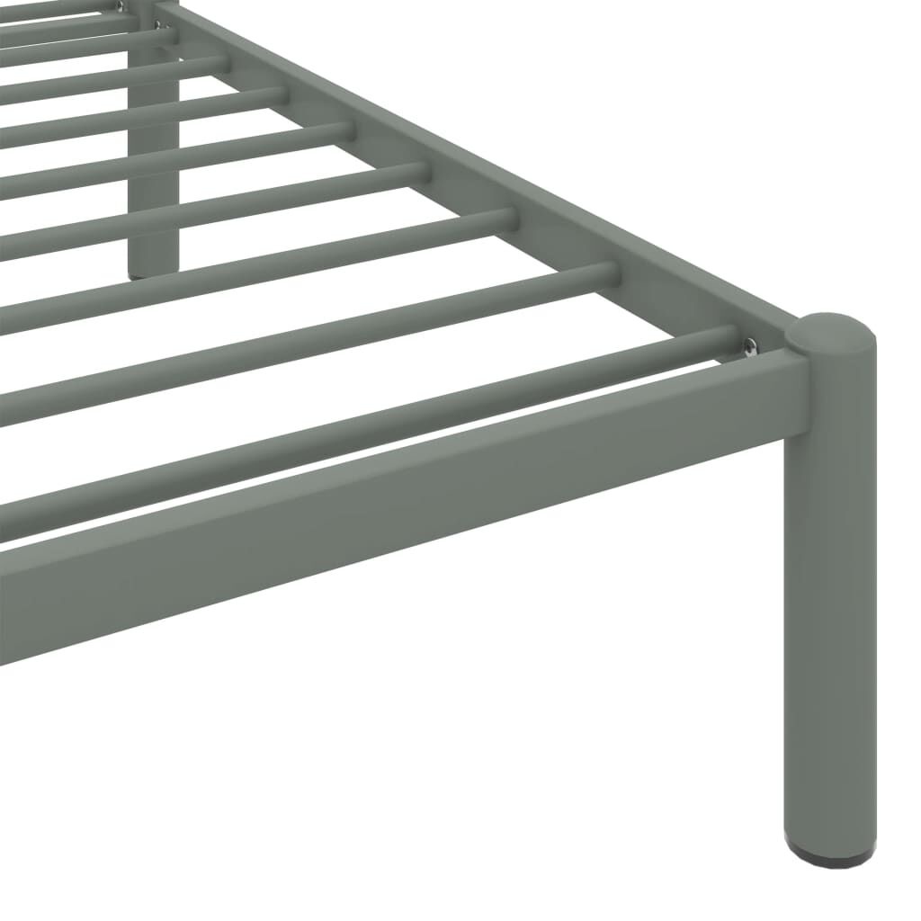 Bedframe Metaal Grijs 180x200 cm - 60% Korting!