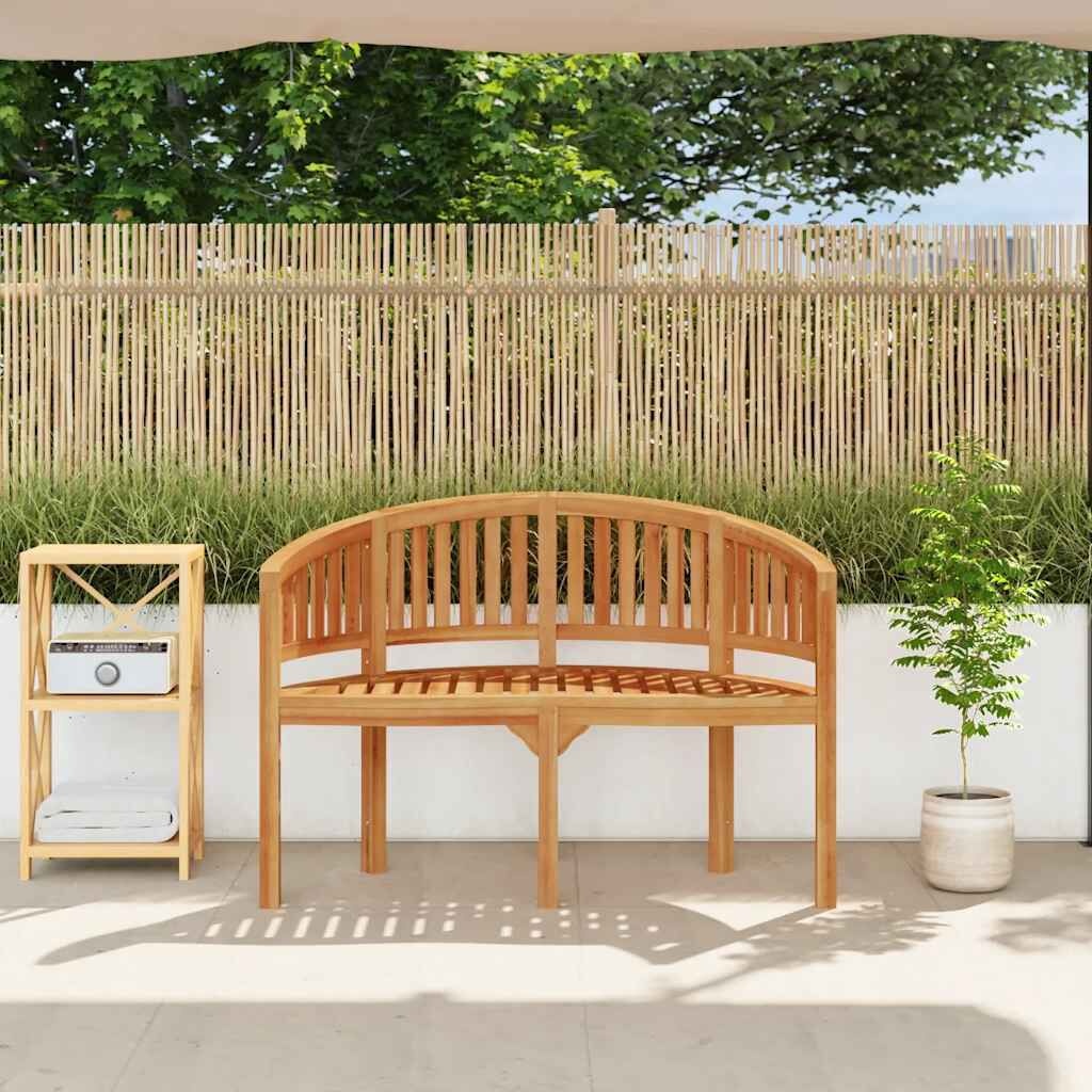 Bananenbank Teakhout 120cm - 35% Korting! Retourdeal!