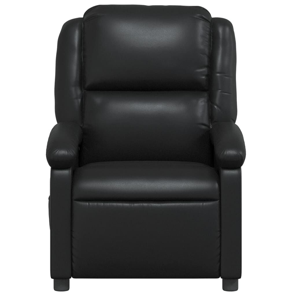 vidaXL Fauteuil verstelbaar kunstleer zwart