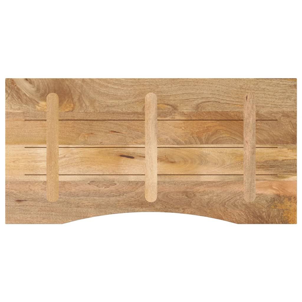 Ruw Mangohouten Bureaublad 120x60cm - 35% Korting!