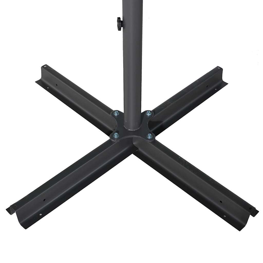 VidaXL Parasol Zwart 600cm - 40% Korting! (Beschadigd)