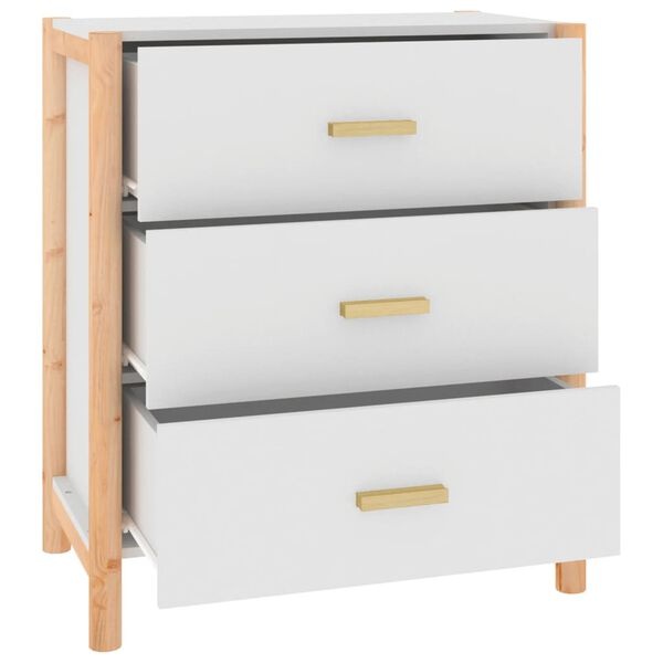 vidaXL Dressoir Wit Hout 62cm - 60% Korting! Beschadigd