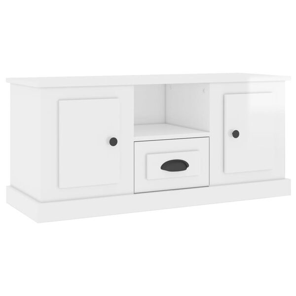 TV-Meubel Wit Hoogglans 100cm - Scheurtje - 55% Korting!