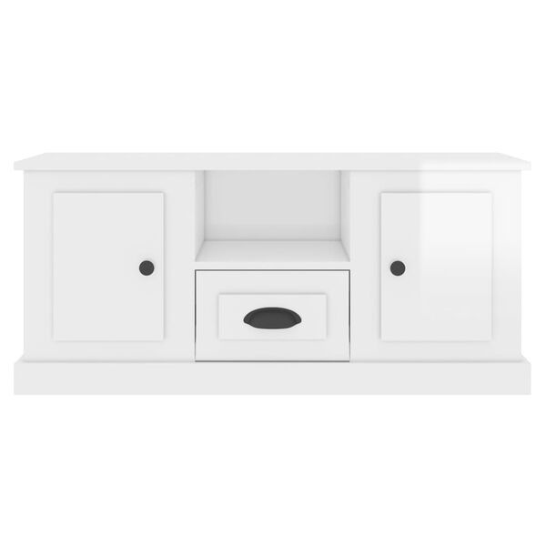 TV-Meubel Wit Hoogglans 100cm - Scheurtje - 55% Korting!