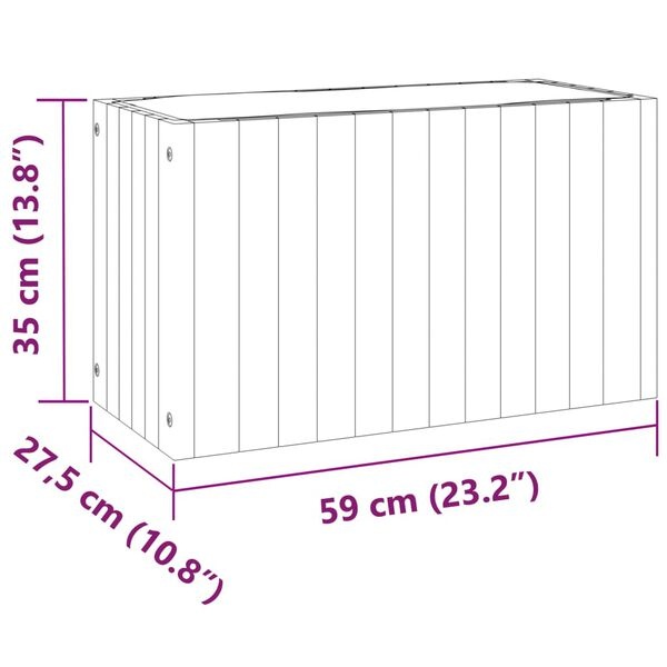 VidaXL Plantenbak Acaciahout 59cm - 40% Korting! Tweedekans