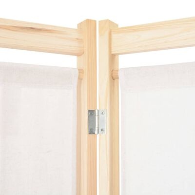 Kamerscherm 6 Panelen Crème 240x170cm - 55% Korting!