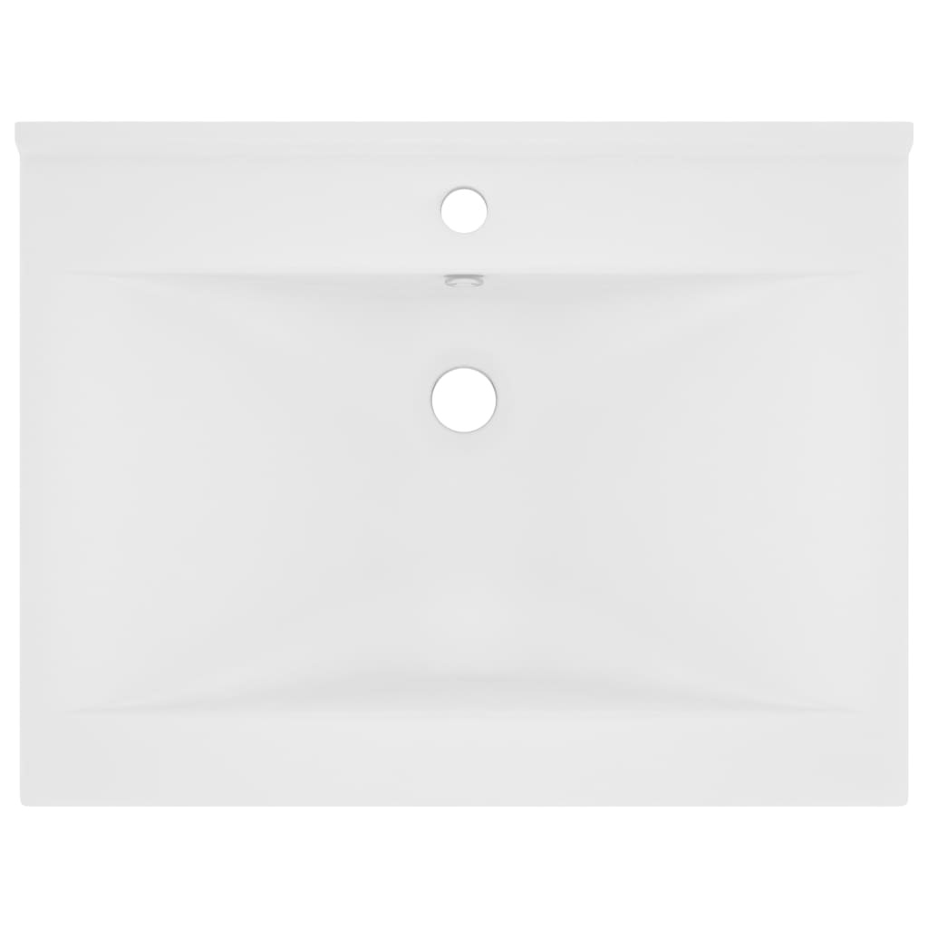 vidaXL Wastafel Matwit 60x46cm - Kras Achterkant - 47% Korting!