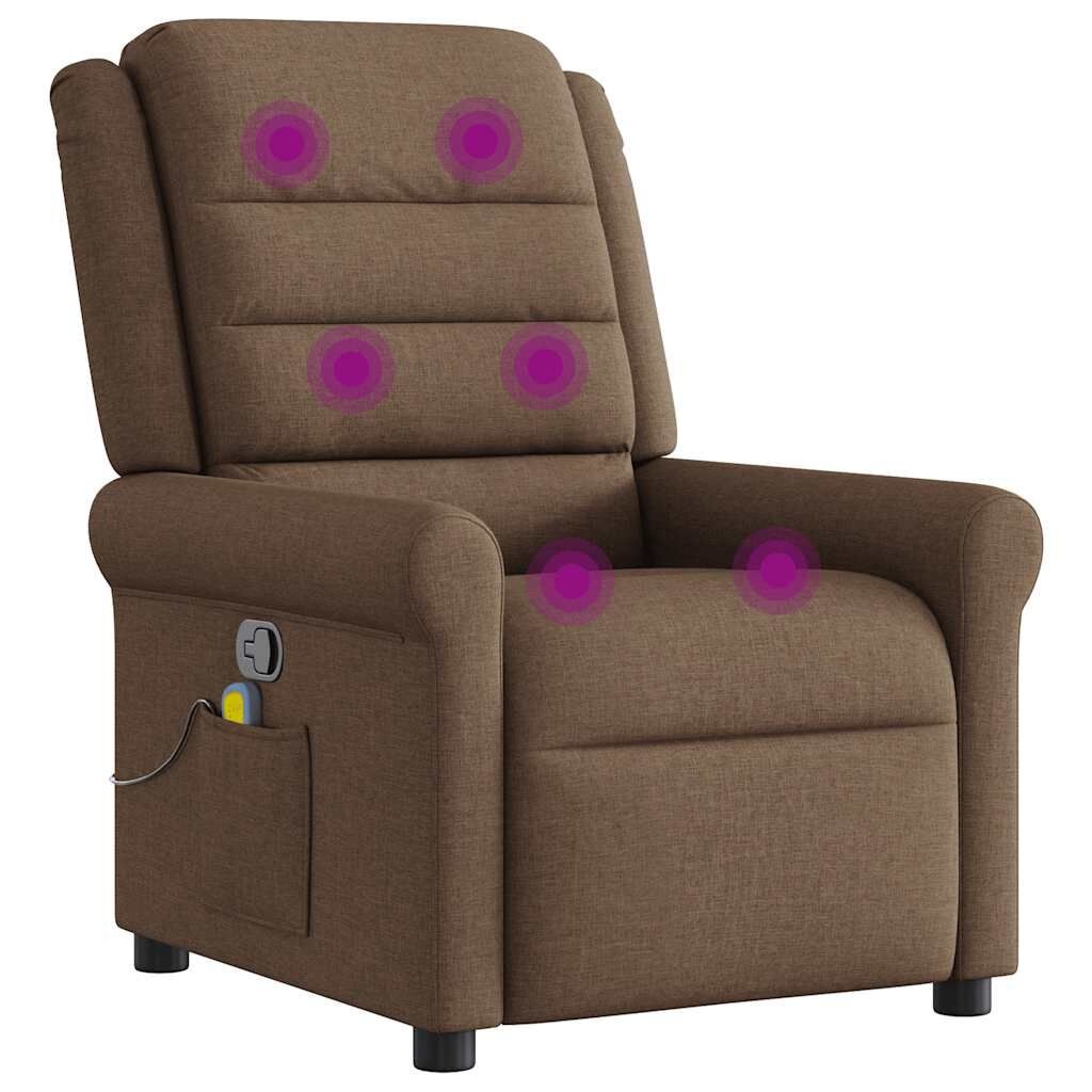 vidaXL Massagestoel Bruin Verstelbaar - 35% Korting!