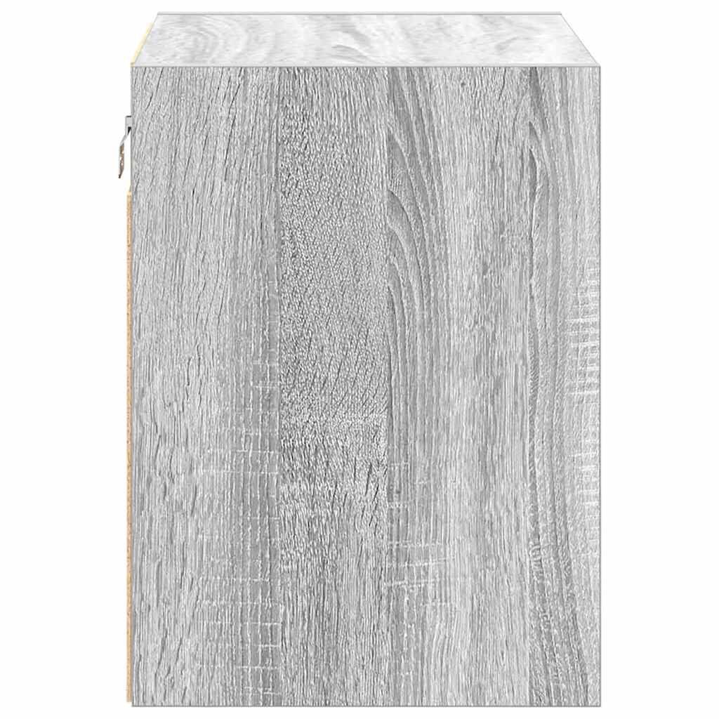 vidaXL Garage wandkast bewerkt hout grijs Sonoma
