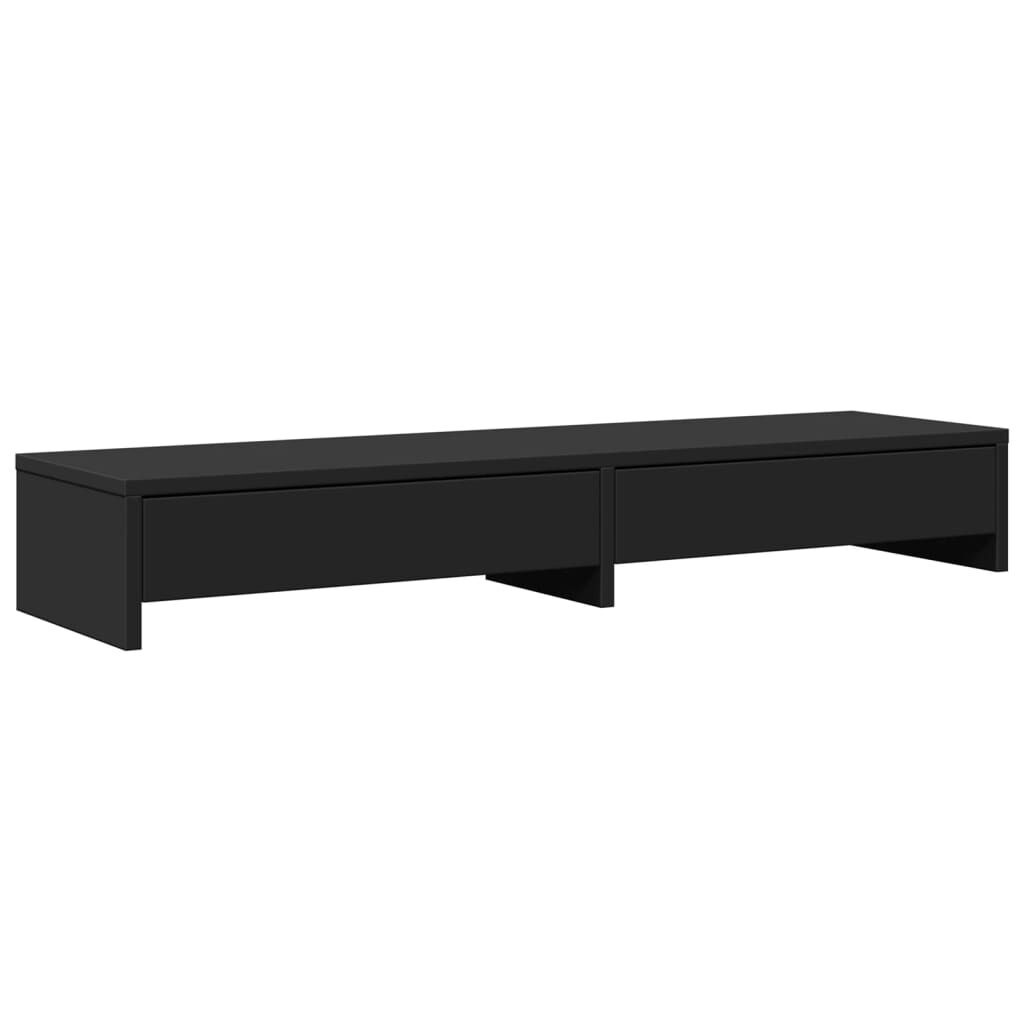 vidaXL Monitorstandaard met Lades Zwart - 55% Korting!