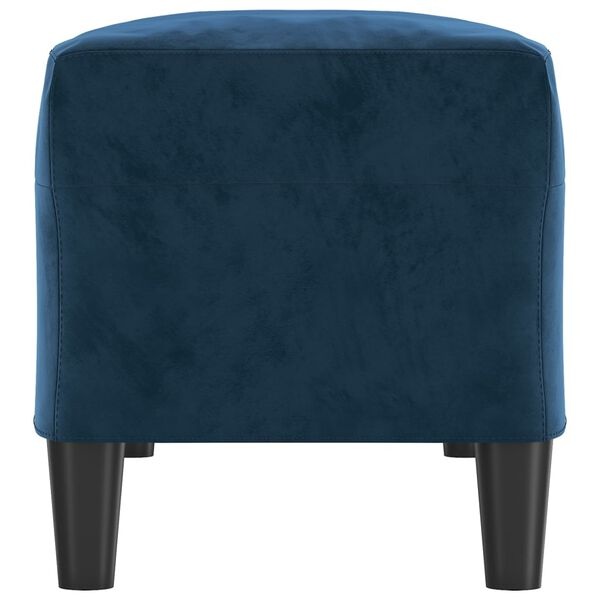 Blauw Fluweel Bankje 100cm - Nu 40% Korting!