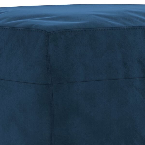 Blauw Fluweel Bankje 100cm - Nu 40% Korting!