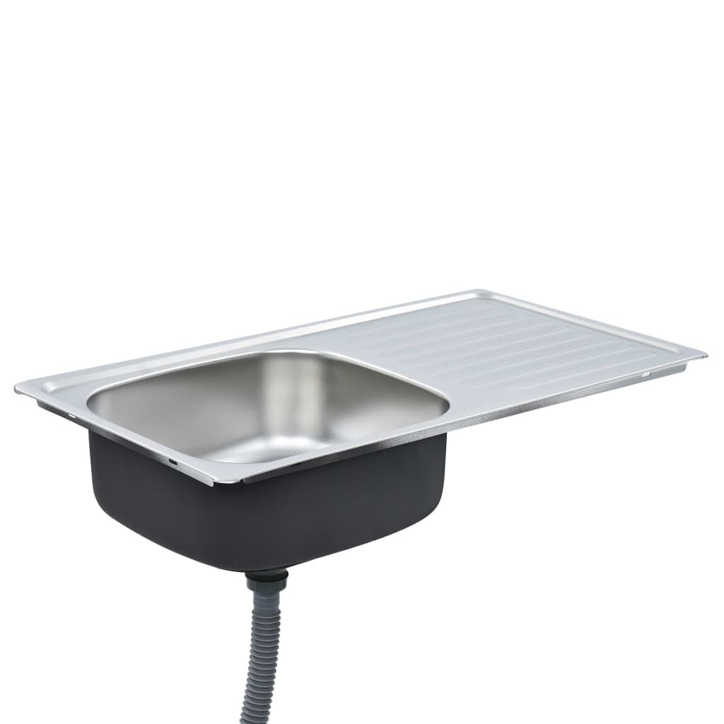 vidaXL RVS Gootsteen 75x40cm - ZONDER SIFON - 35% Korting!
