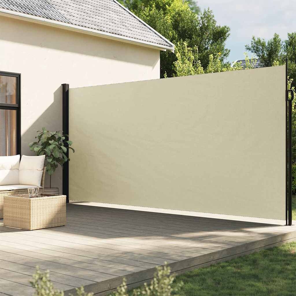 VidaXL Uittrekbaar Windscherm Crème 600cm - 40% Korting!