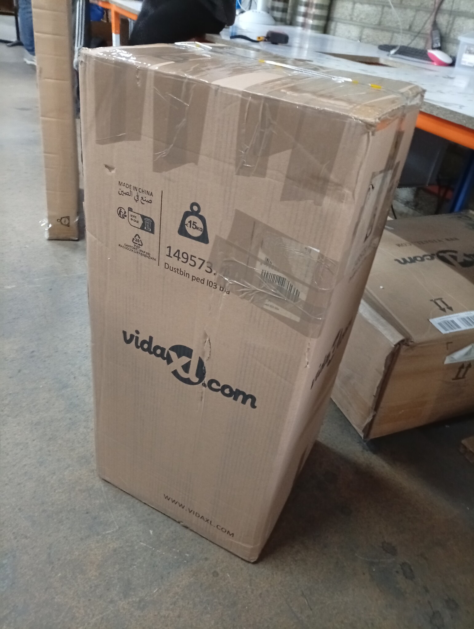 VidaXL Pedaalemmer 30L RVS Zwart - 40% Korting!