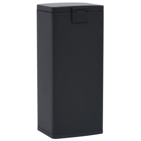 VidaXL Pedaalemmer 30L RVS Zwart - 40% Korting!