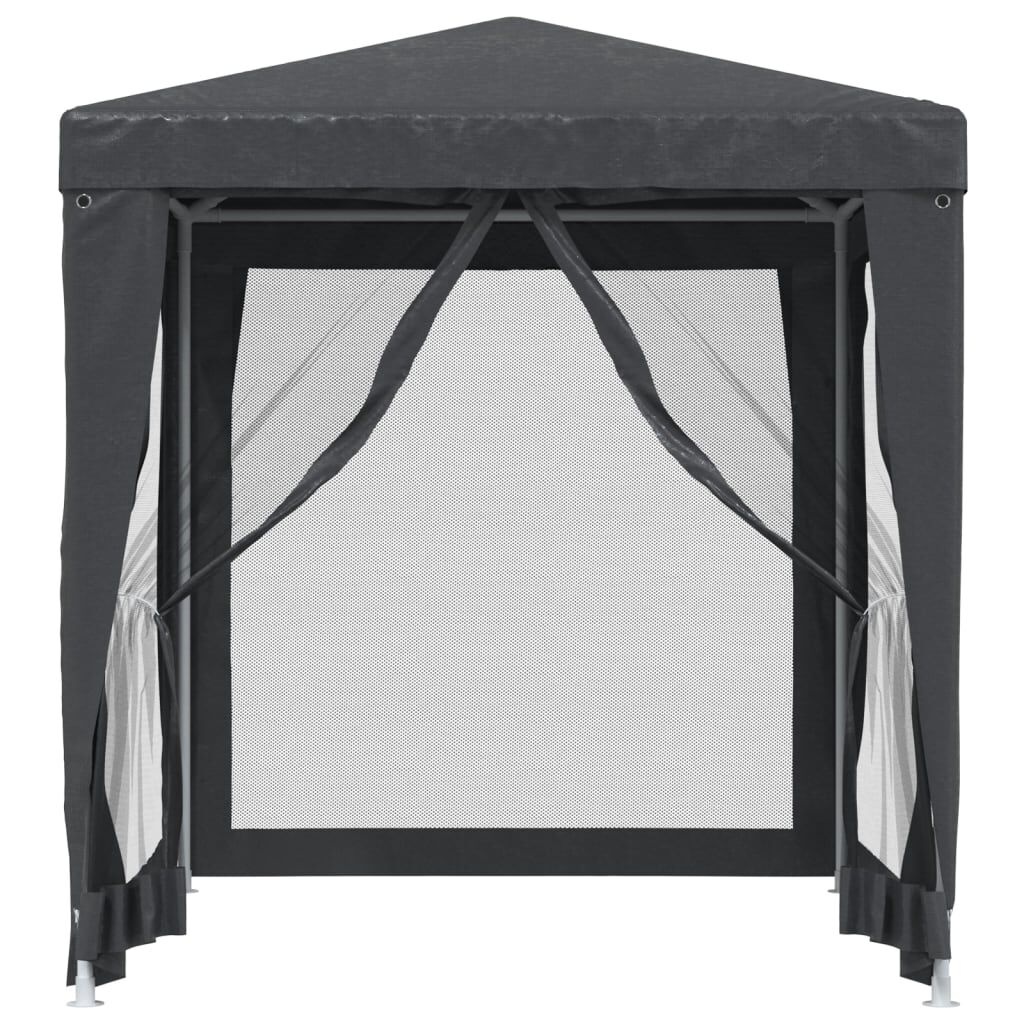 Partytent 2x2m antraciet m. gaaswanden - 55% KORTING!