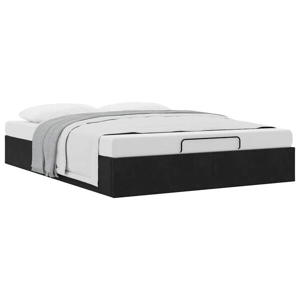vidaXL Ottomaan Bed 140x190cm Zwart - 40% Korting!