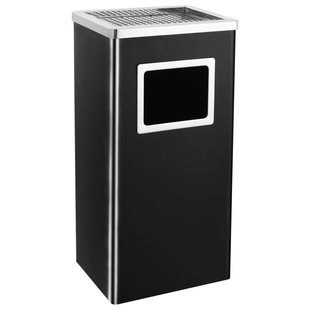 VidaXL Asbak/Prullenbak Hotel 45L Zwart - 35% Korting!