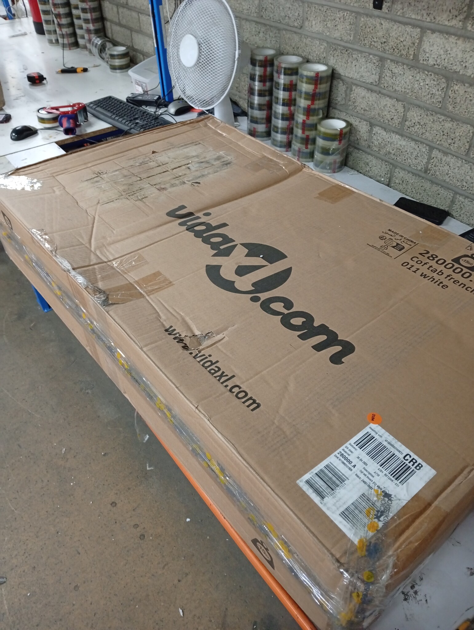 Salontafel Grenenhout Wit 110x60cm - 40% Korting!