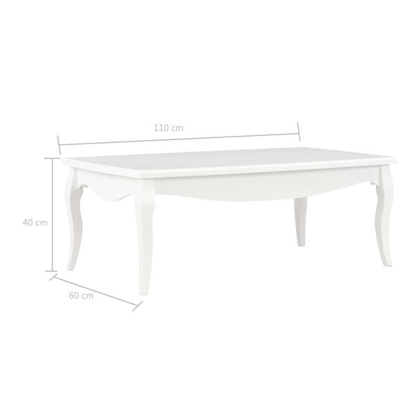 Salontafel Grenenhout Wit 110x60cm - 40% Korting!