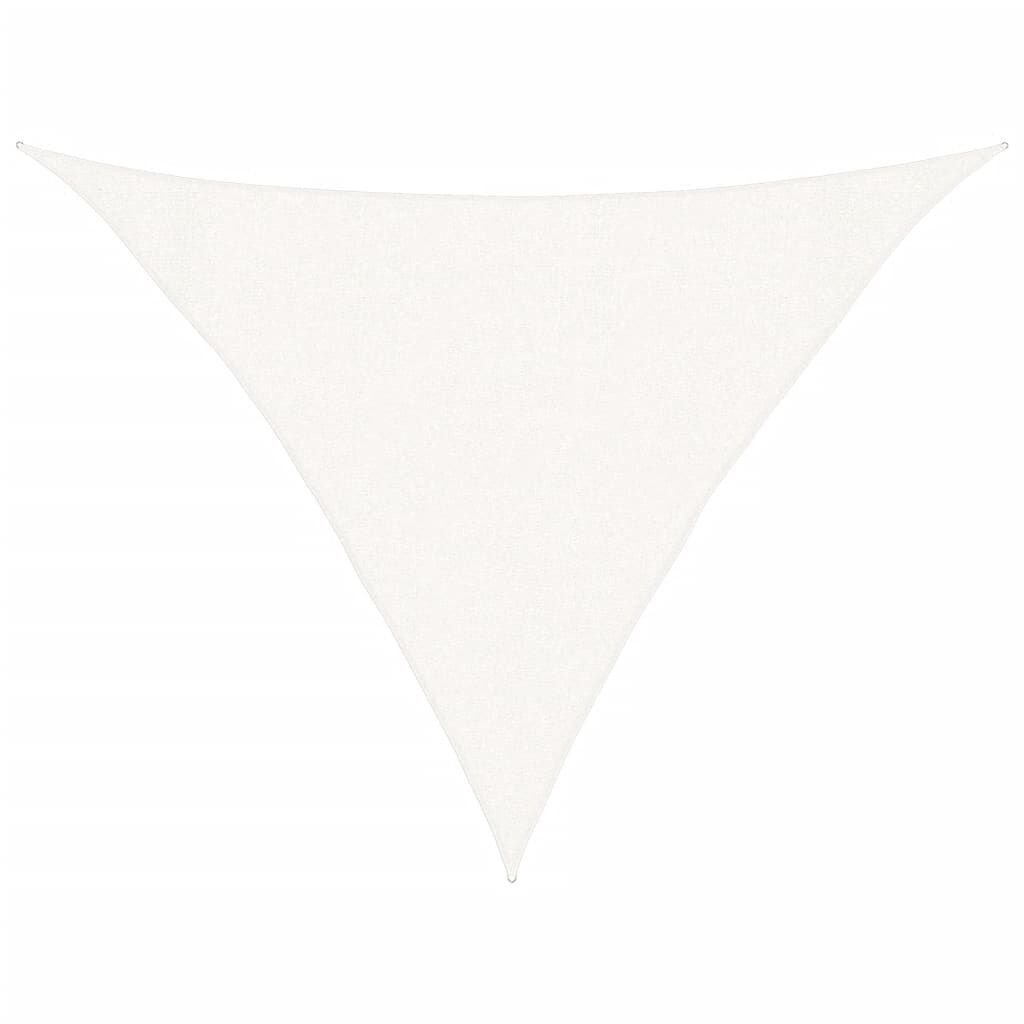 Zonnezeil Driehoek Wit 3x3x4,2m -40%! HDPE Topdeal