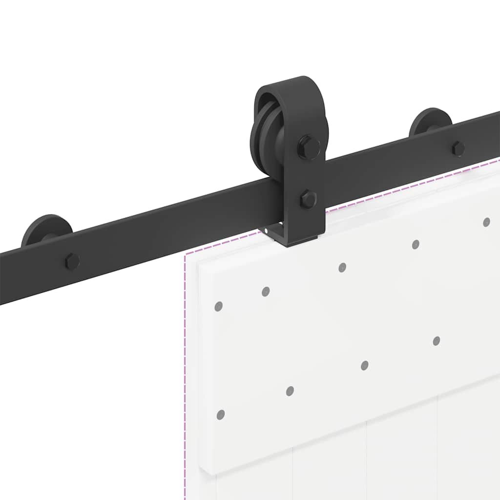 VidaXL Schuifdeur Set 183cm Zwart - 40% Korting! (Incompleet)