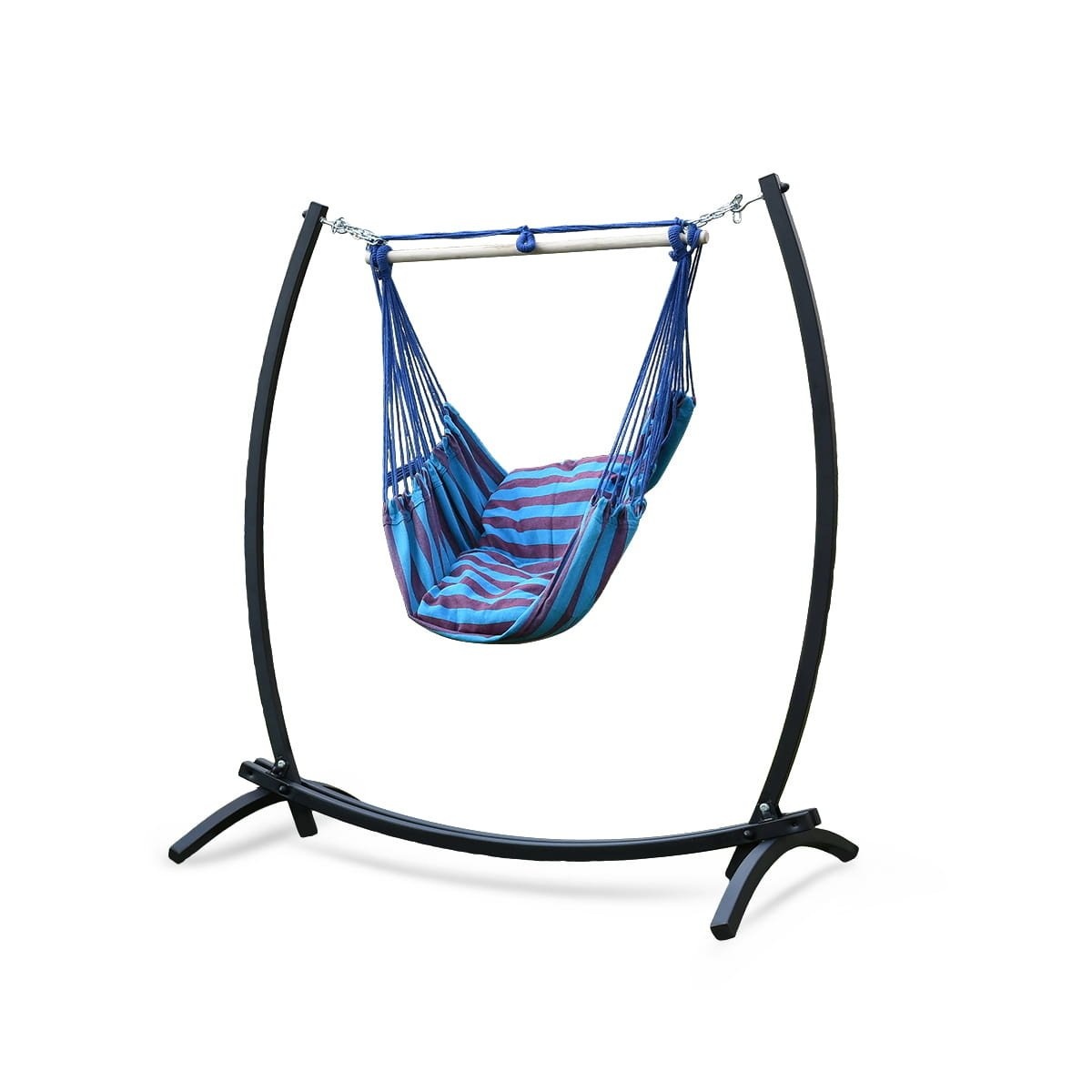 Hangmat & Hangstoel Standaard 2-in-1 Zwart - 60% Korting!