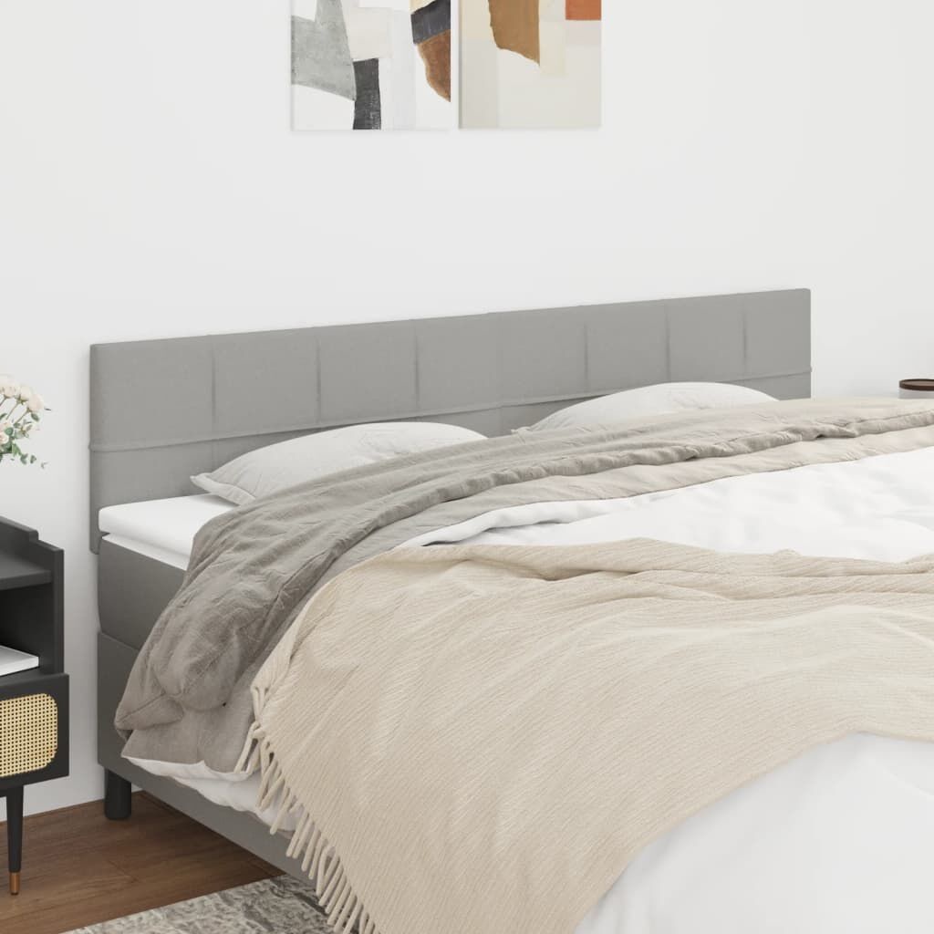 vidaXL Hoofdborden 2x Lichtgrijs 100cm - 35% Korting!