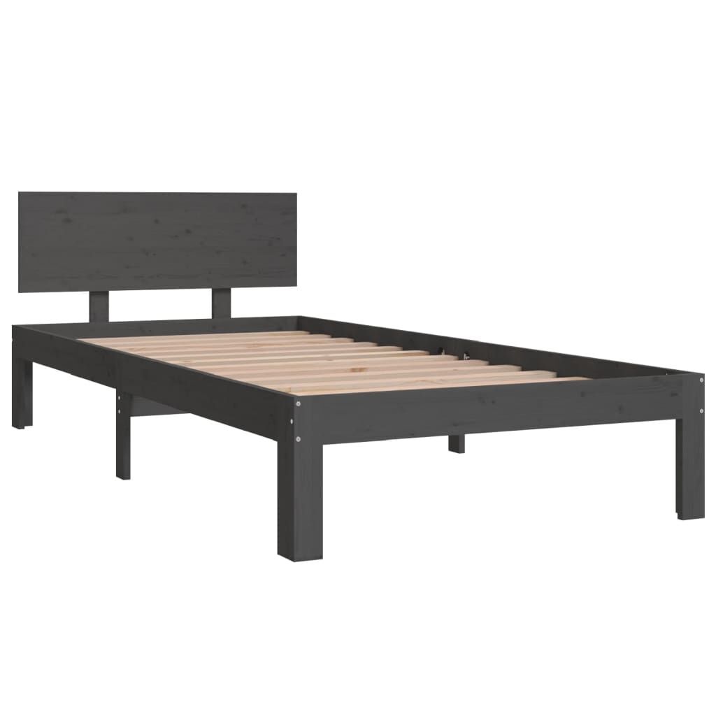 Retourdeal: Grenen Bedframe Grijs 90x200 - 35% Korting!