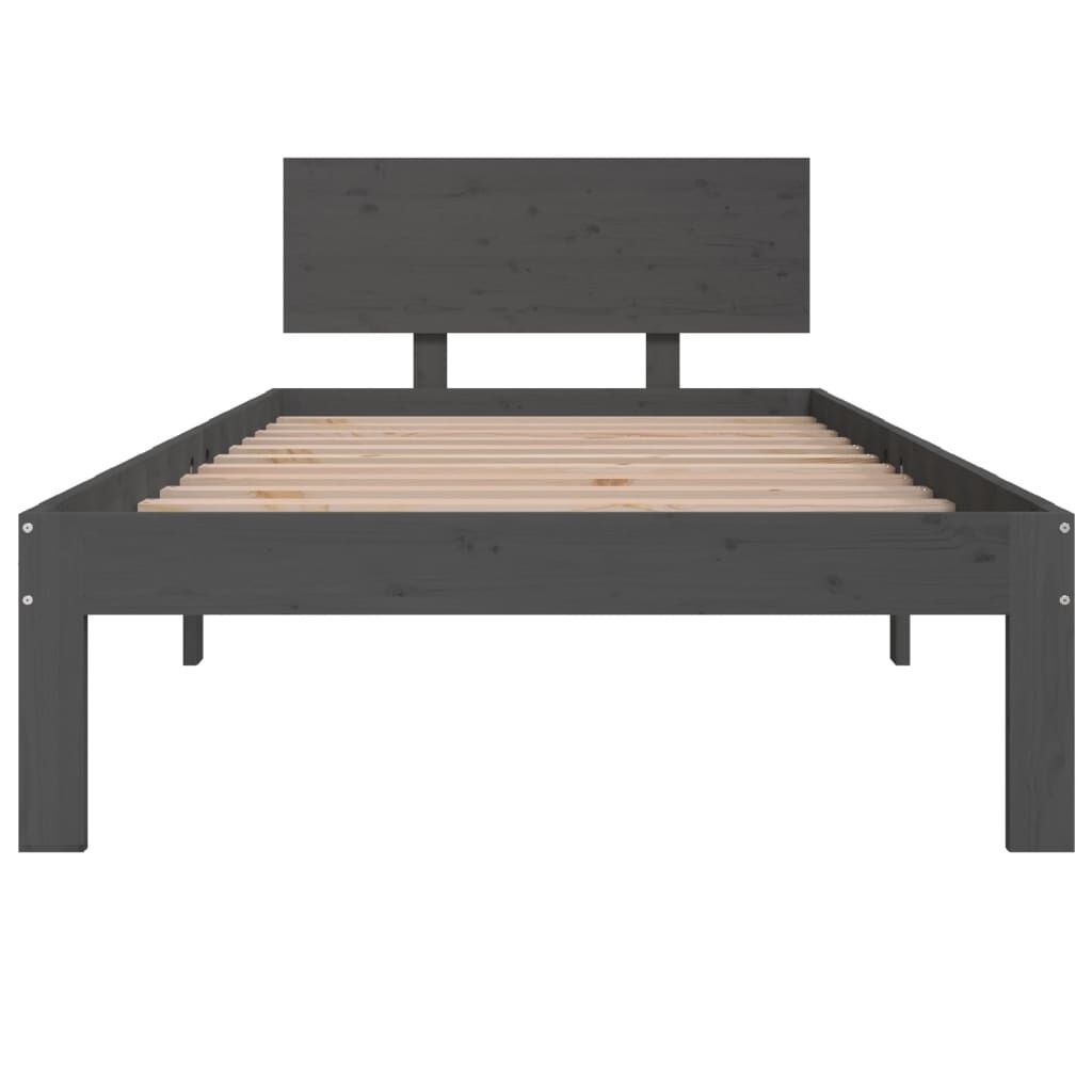 Retourdeal: Grenen Bedframe Grijs 90x200 - 35% Korting!