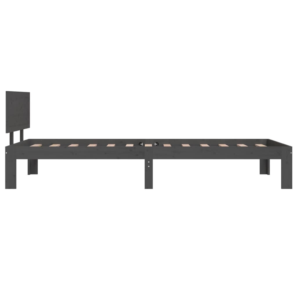 Retourdeal: Grenen Bedframe Grijs 90x200 - 35% Korting!