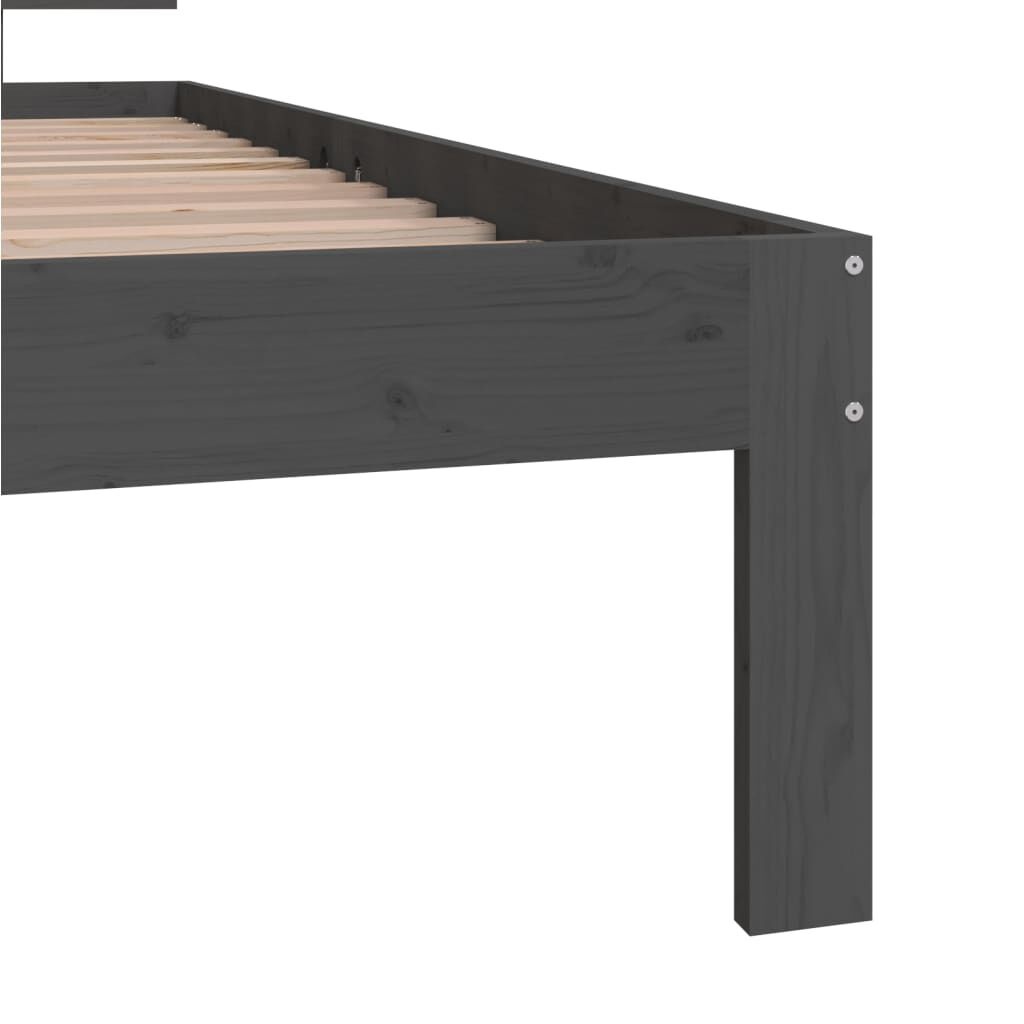 Retourdeal: Grenen Bedframe Grijs 90x200 - 35% Korting!