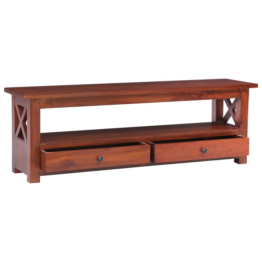 VidaXL TV-meubel Mahonie - Bruin - 115cm - 50% Korting!
