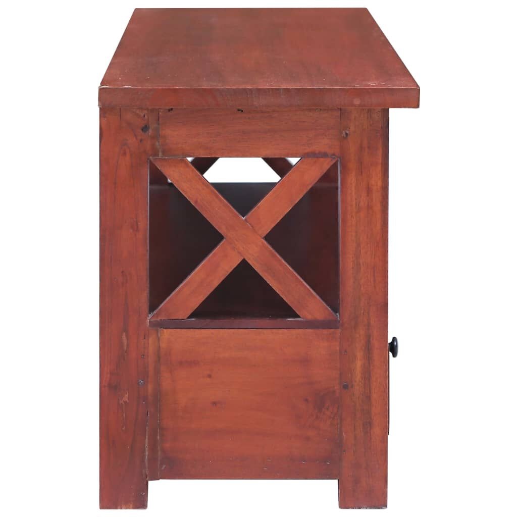 VidaXL TV-meubel Mahonie - Bruin - 115cm - 50% Korting!