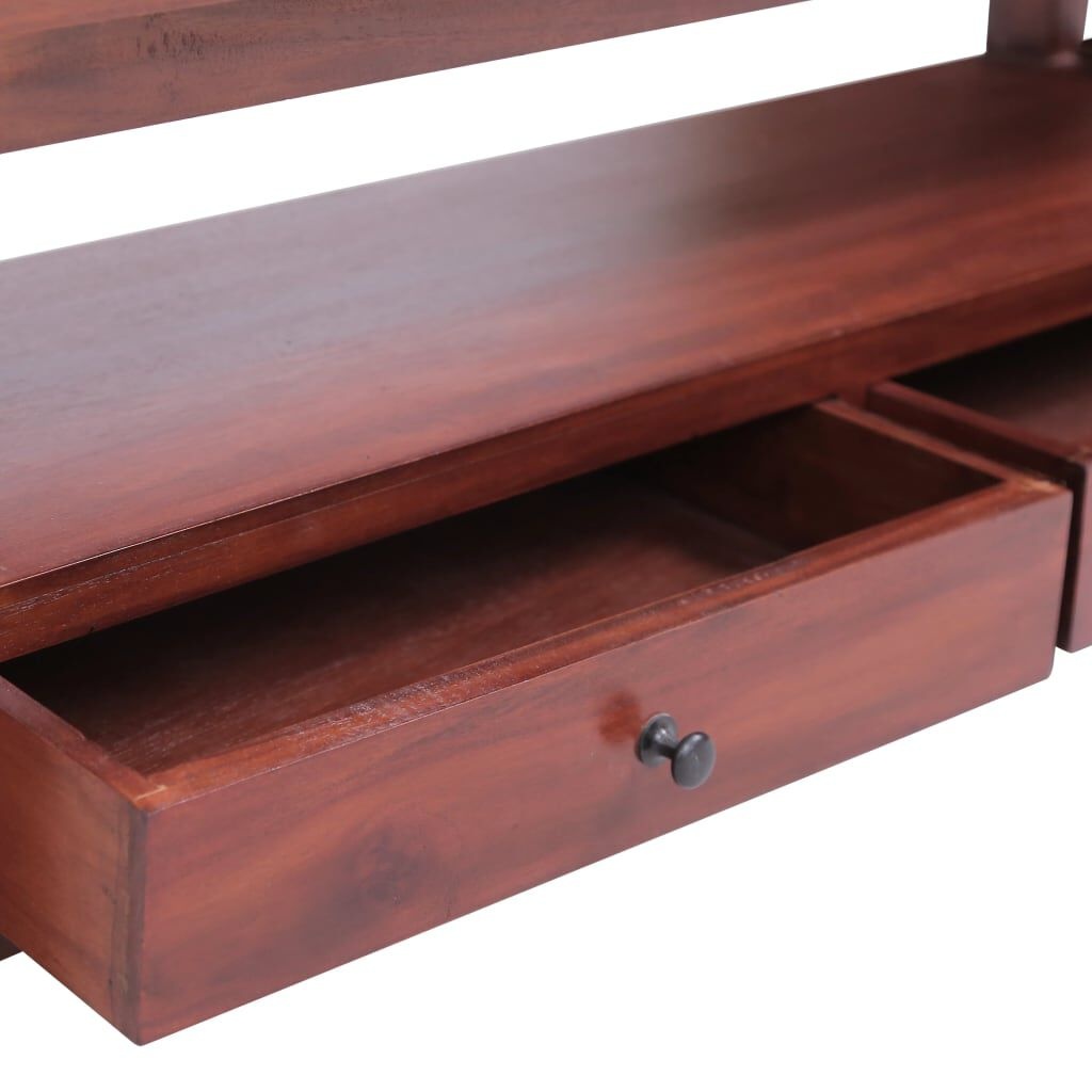 VidaXL TV-meubel Mahonie - Bruin - 115cm - 50% Korting!