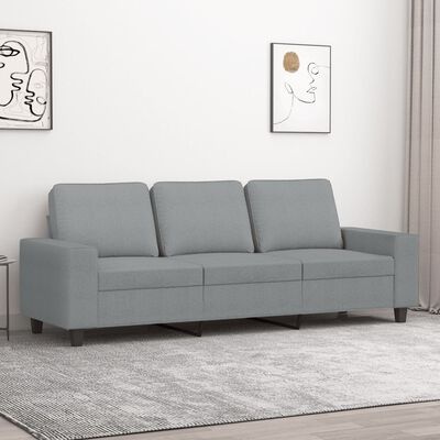 vidaXL Driezitsbank Lichtgrijs - 35% Korting!