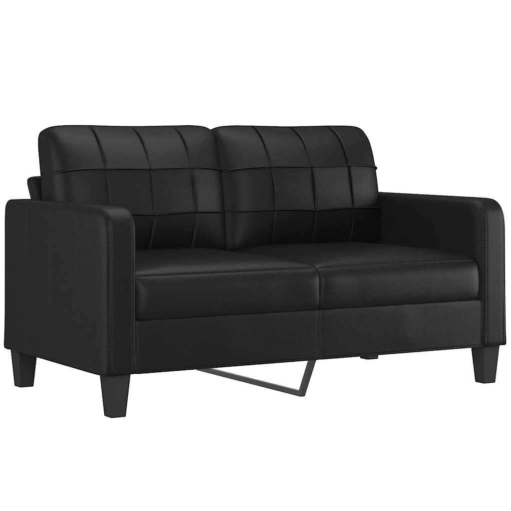 VidaXL Tweezitsbank Zwart Kunstleer - 140cm - 40% Korting!