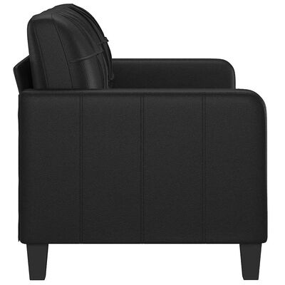 VidaXL Tweezitsbank Zwart Kunstleer - 140cm - 40% Korting!
